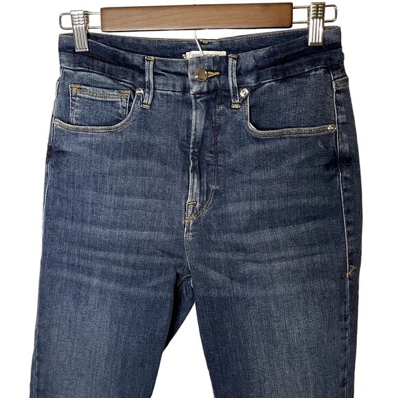 Good American Good Legs Released Hem Skinny Jeans Size 6 / 28 - Picture 2 of 6